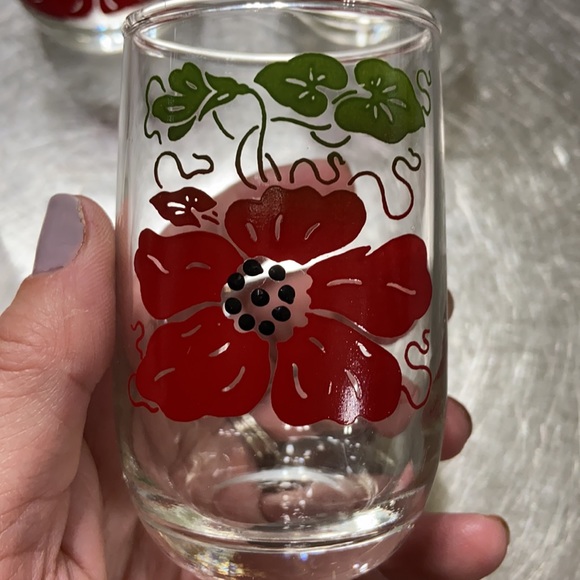 Vintage Juice Glasses set of 4 - Picture 5 of 7